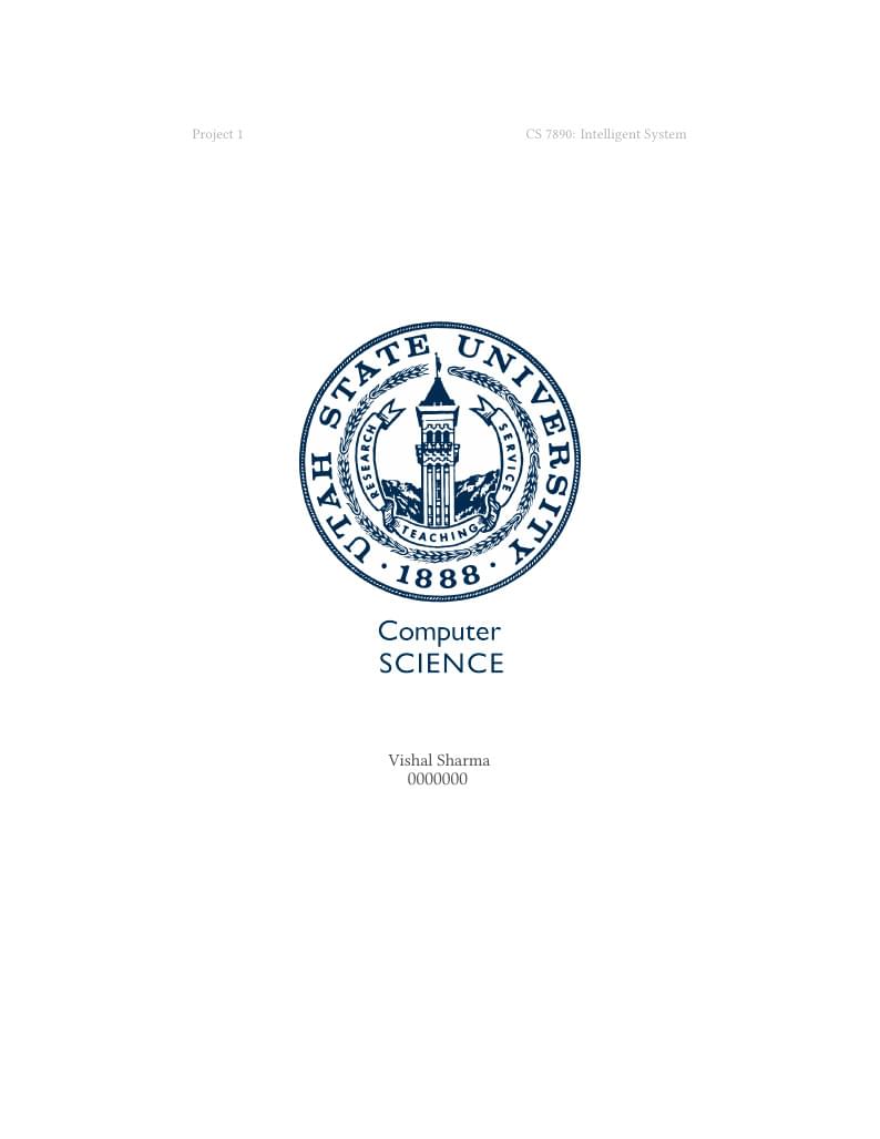 Classroom Project Report LaTeX Template