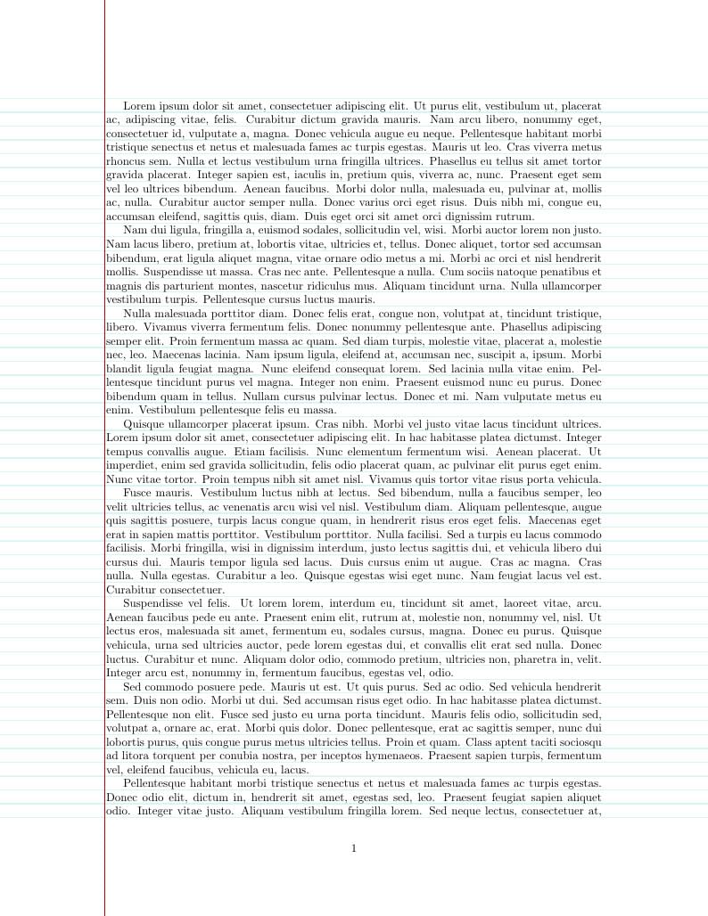 Lined Paper Notebook