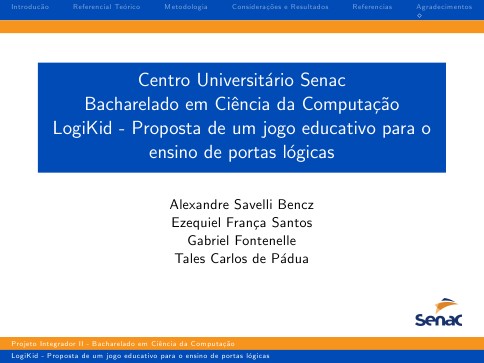 Beamer Template for Senac Presentations