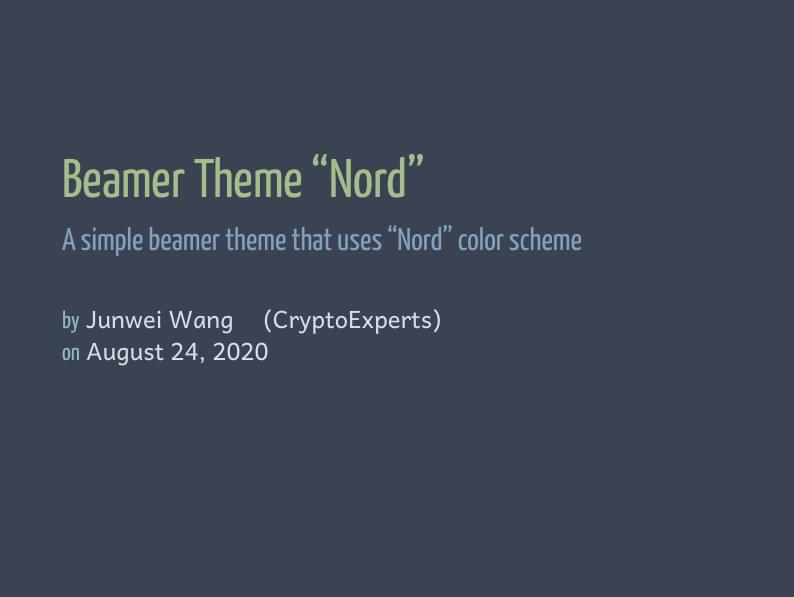 beamerthemeNord