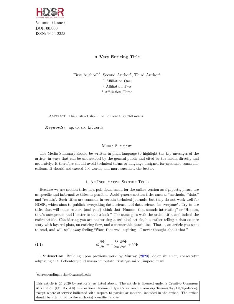 Harvard Data Science Review