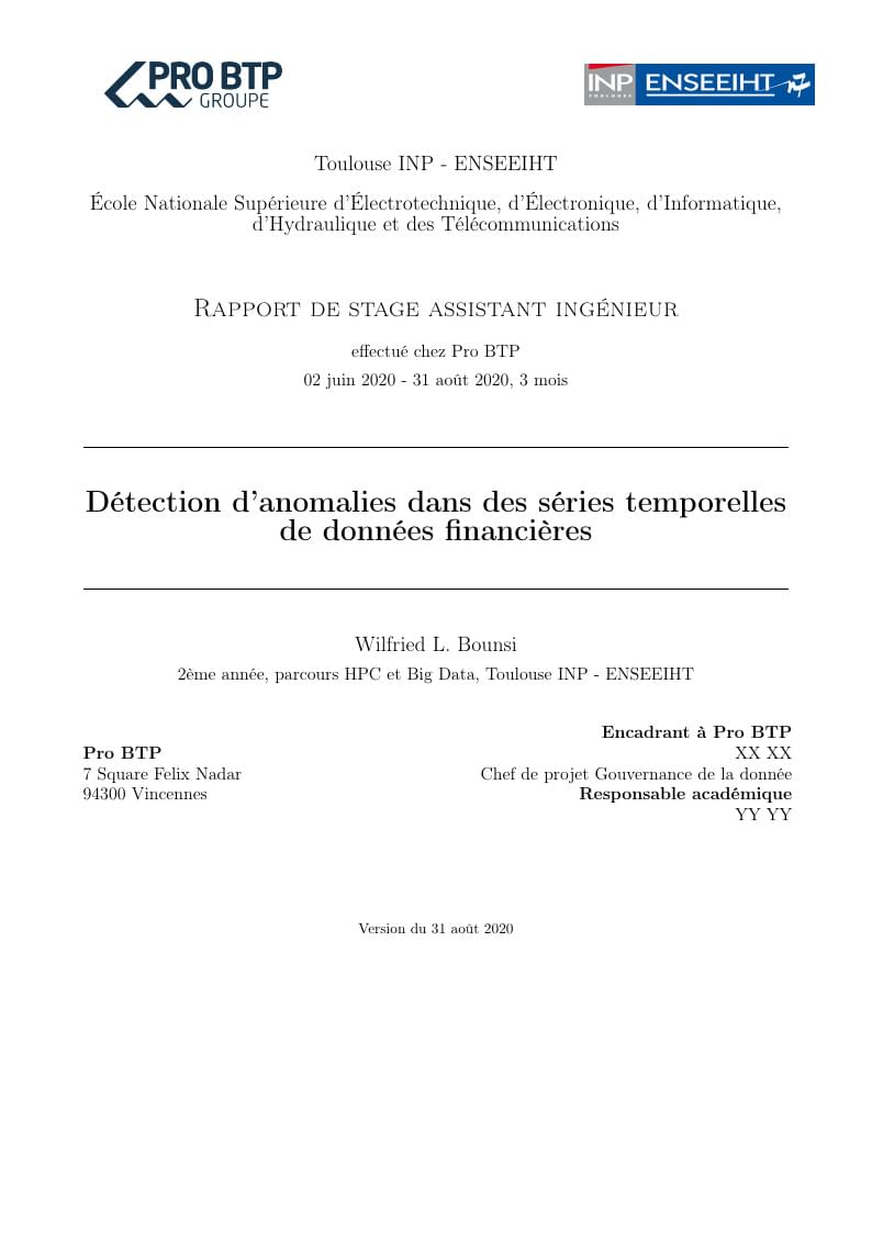 Report Cover Page Template