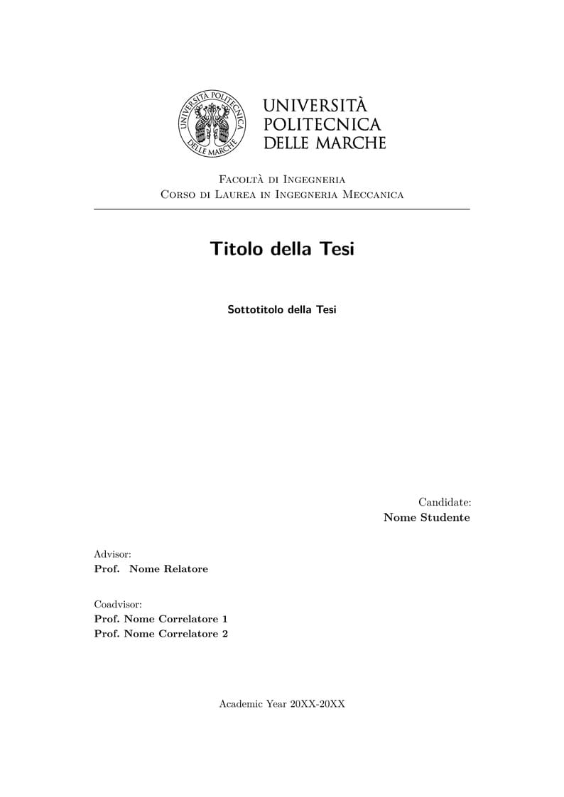 Thesis Template UNIVPM