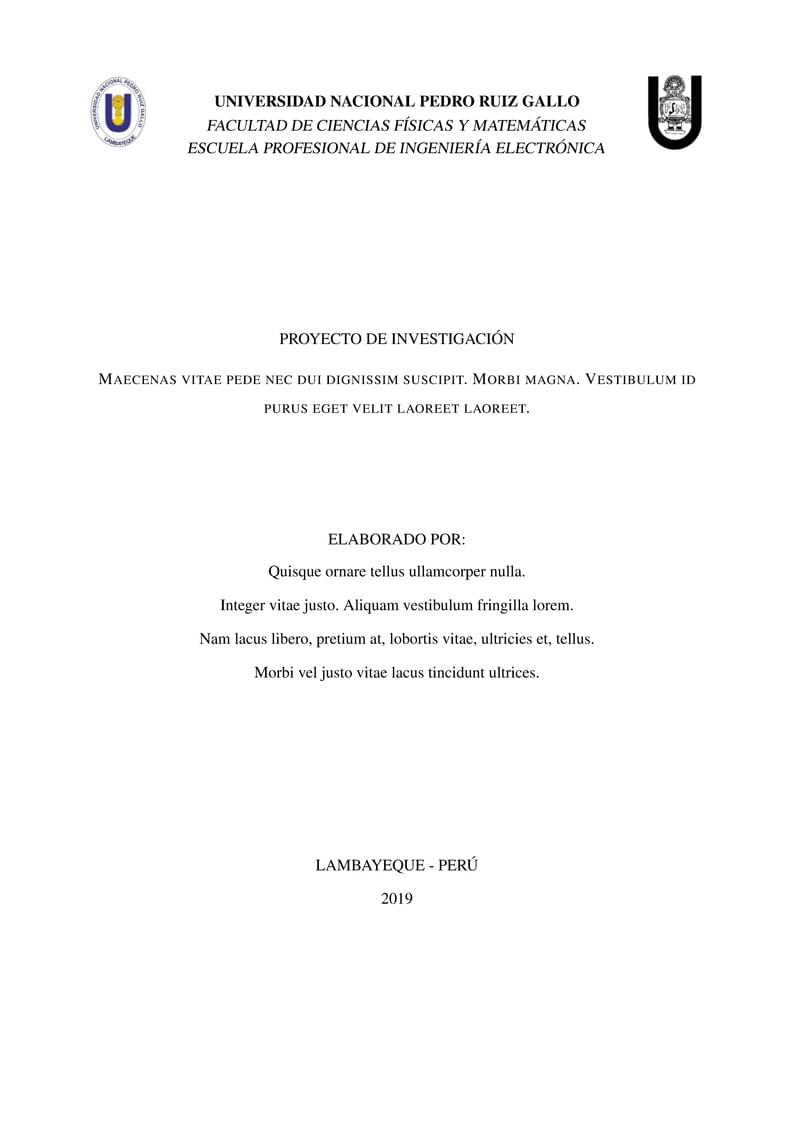 Proyecto Investigación Estilo APA - FACFYM