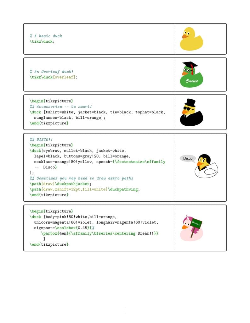 Fun with tikzducks