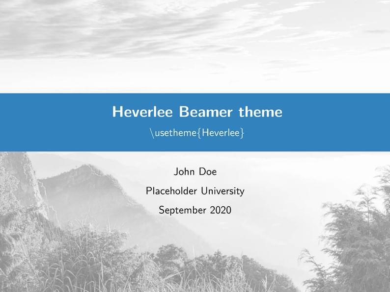 'Heverlee' Beamer theme