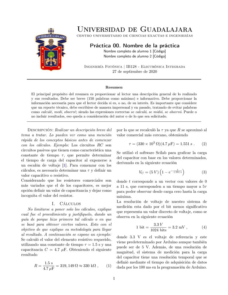 Reporte de prácticas UDG-CUCEI