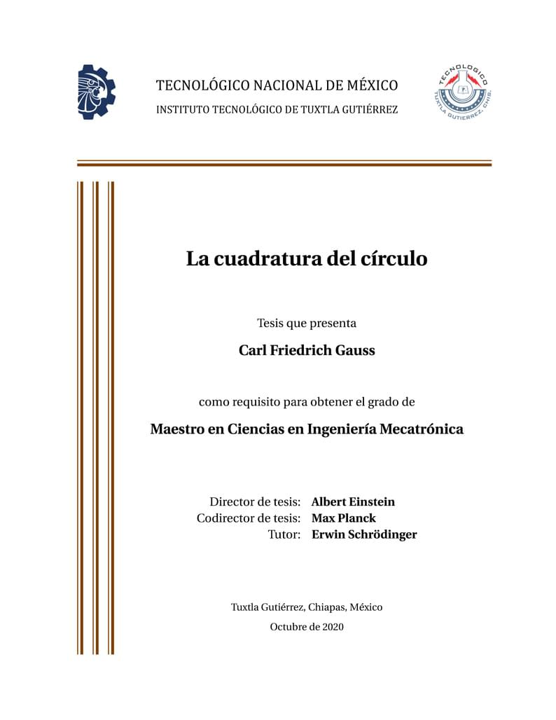 Tesis del Instituto Tecnológico de Tuxtla Gutiérrez