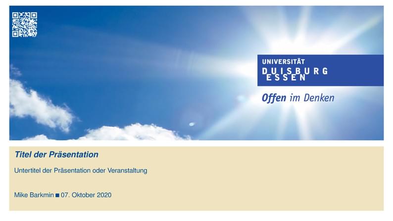 CSE - University of Duisburg-Essen - Beamer