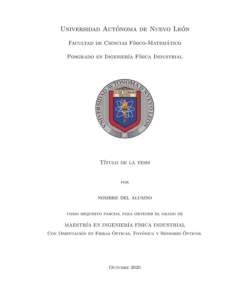 Tesis UANL (FCFM)