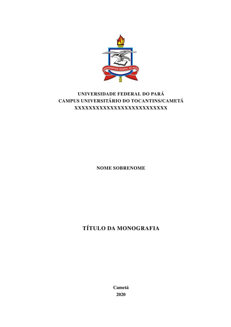 Modelo de Monografia do Curso de LaTeX UFPA