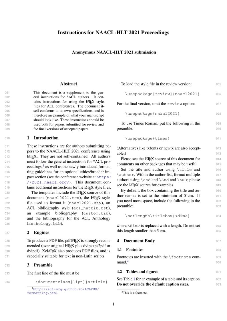 NAACL-HLT 2021 Latex Template