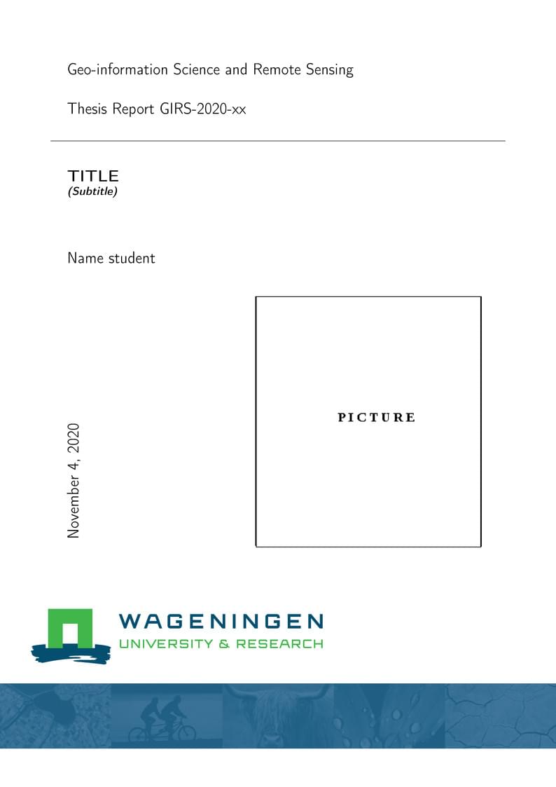 GRS MSc thesis report template