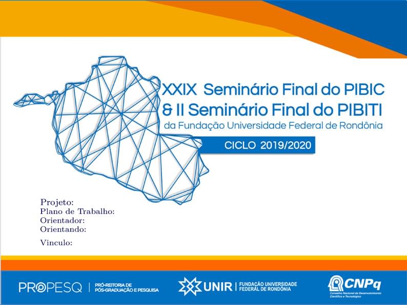 PROPESQ UNIR Defesa PIBIC 2020