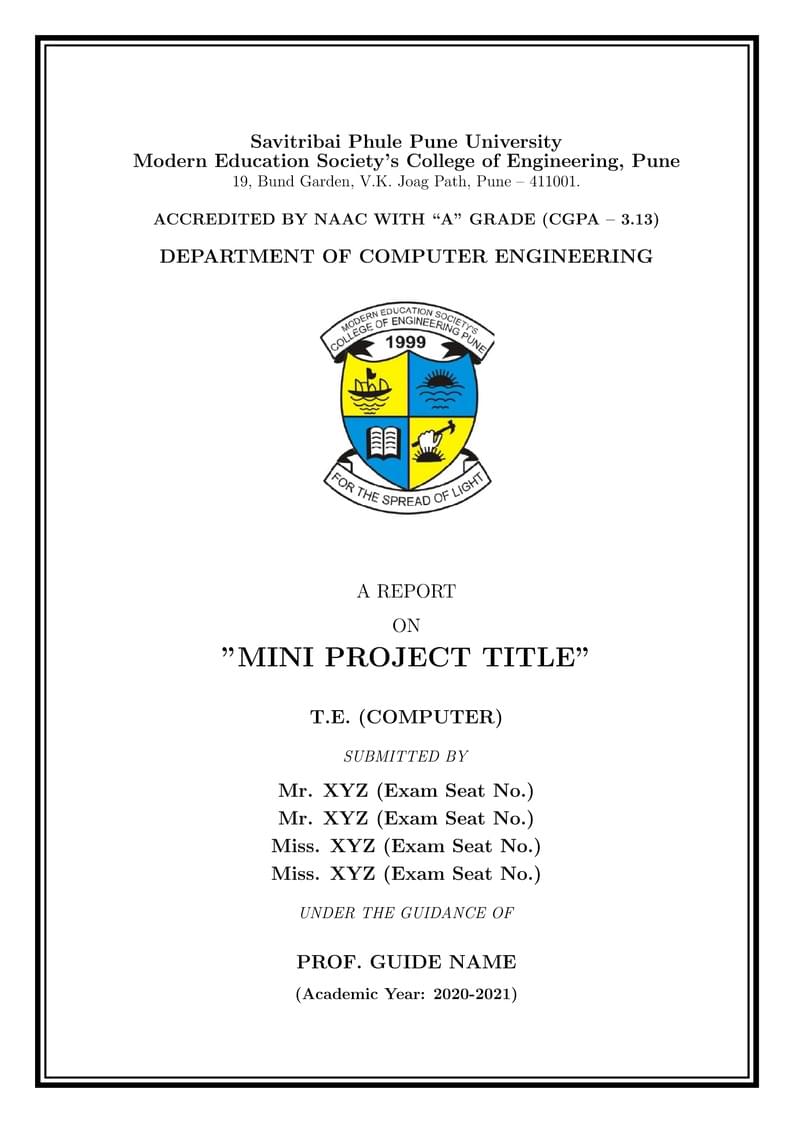 Mini Project (MESCOE)