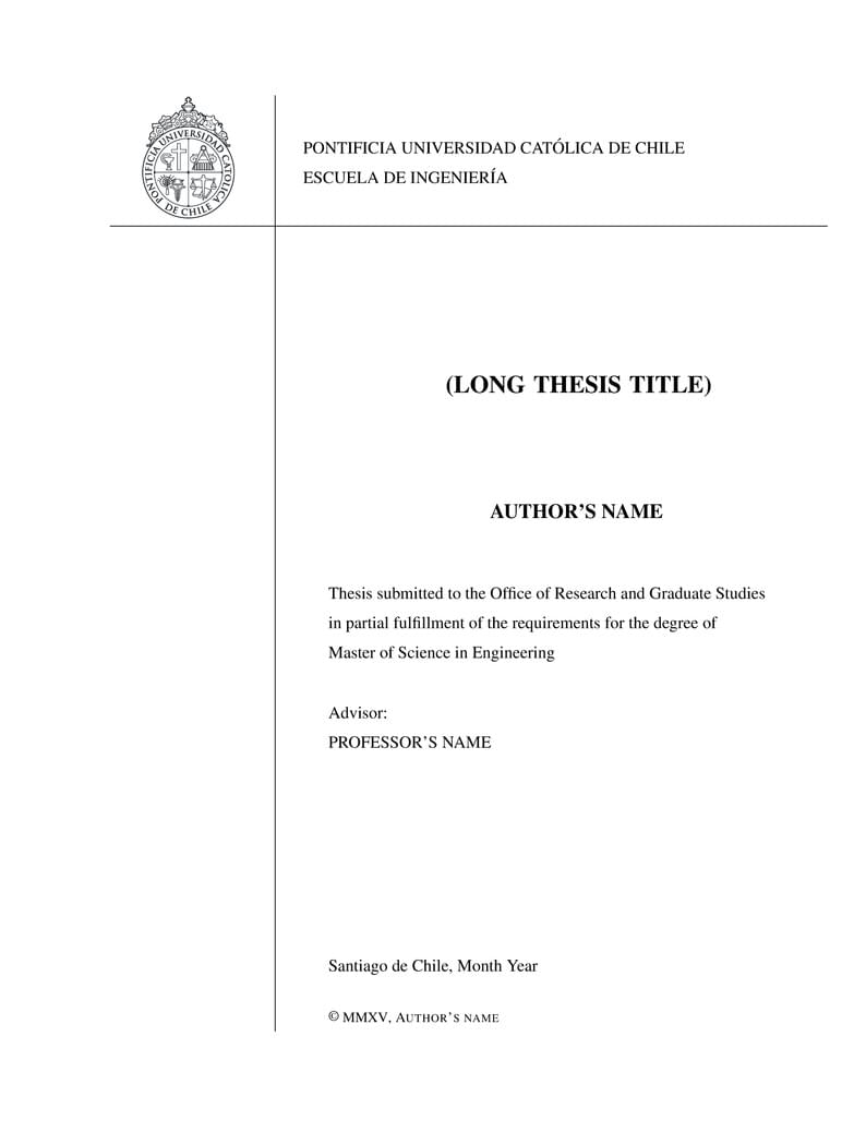 Plantilla Tesis Magister Ingeniería PUC Chile