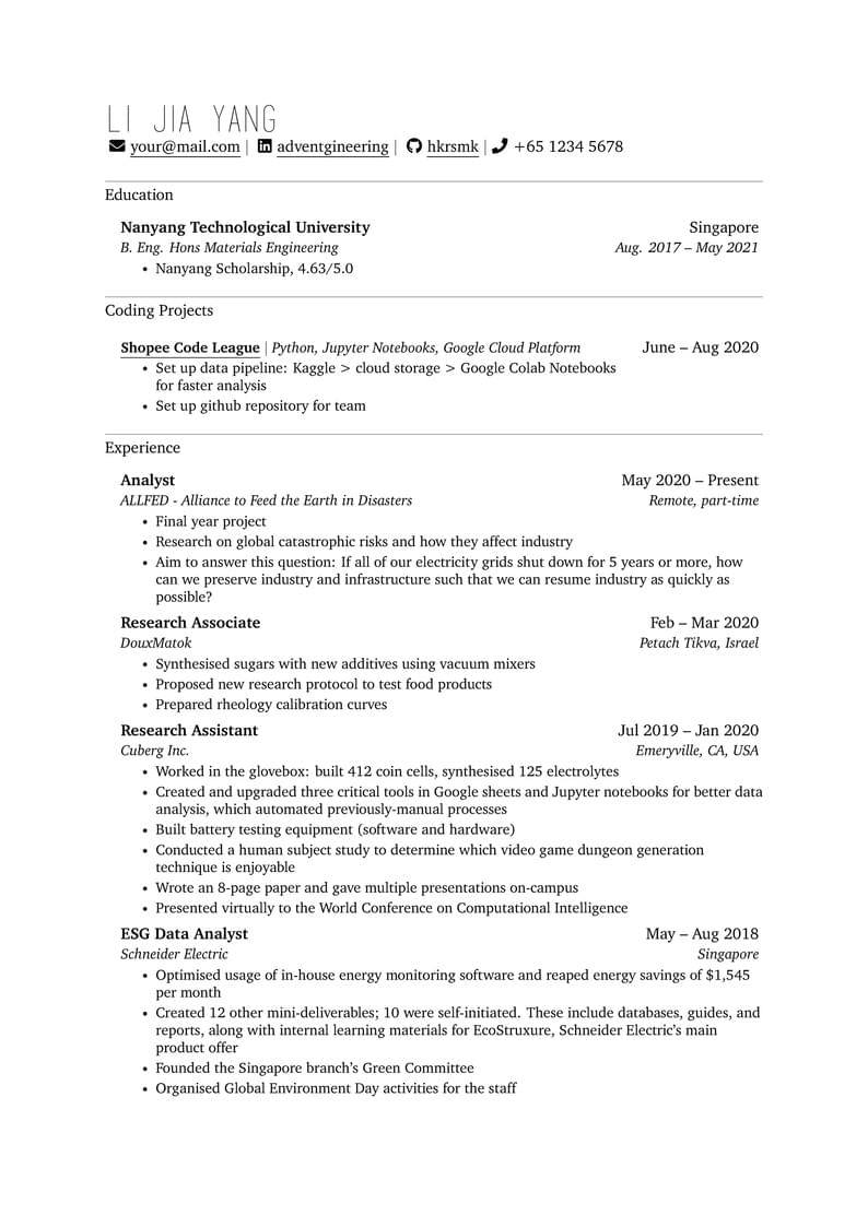 Beautiful CV with fontawesome integration