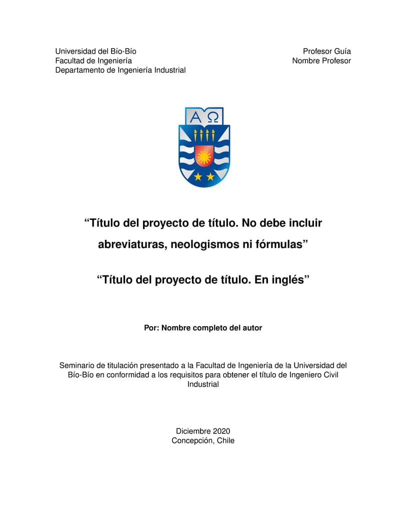 FORMATO PROYECTO DE TITULO - UBB