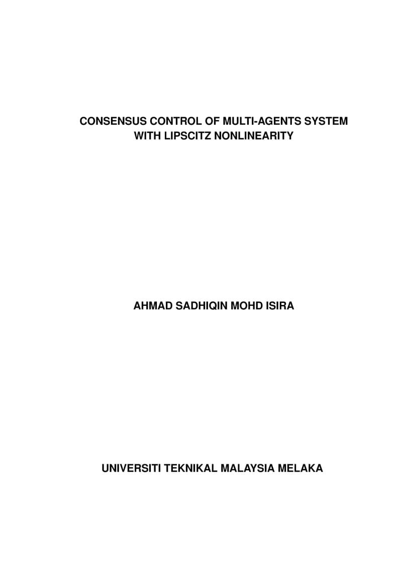 FKEKK UTeM Bachelor Degree FYP Thesis Template