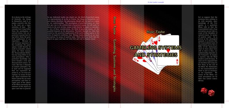 A book cover template - A dust jacket