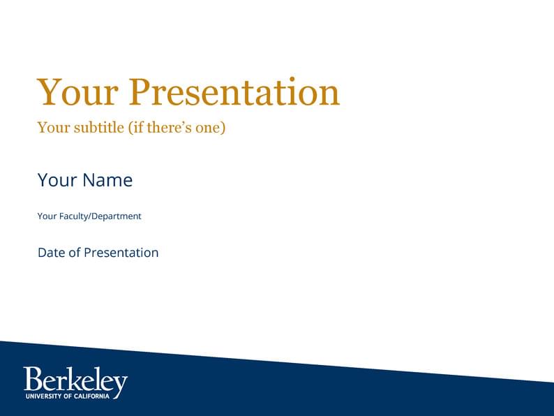 UC Berkeley Beamer Theme