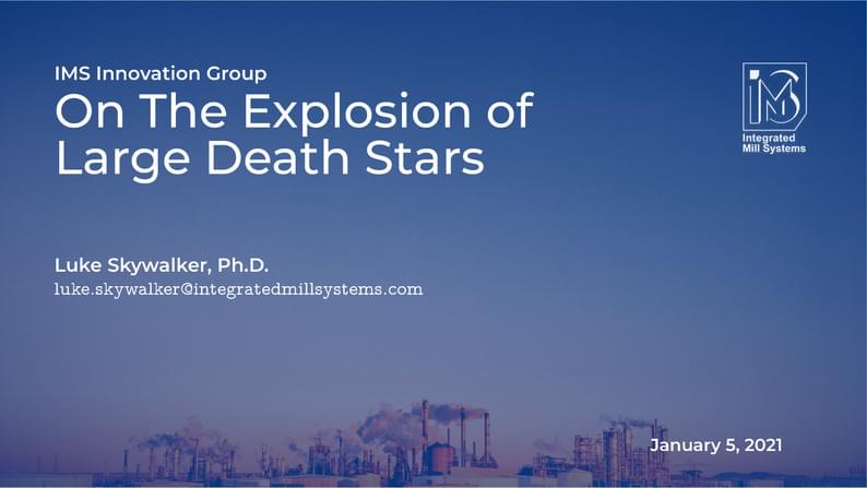 Integrated Mill Systems Unofficial Beamer Theme