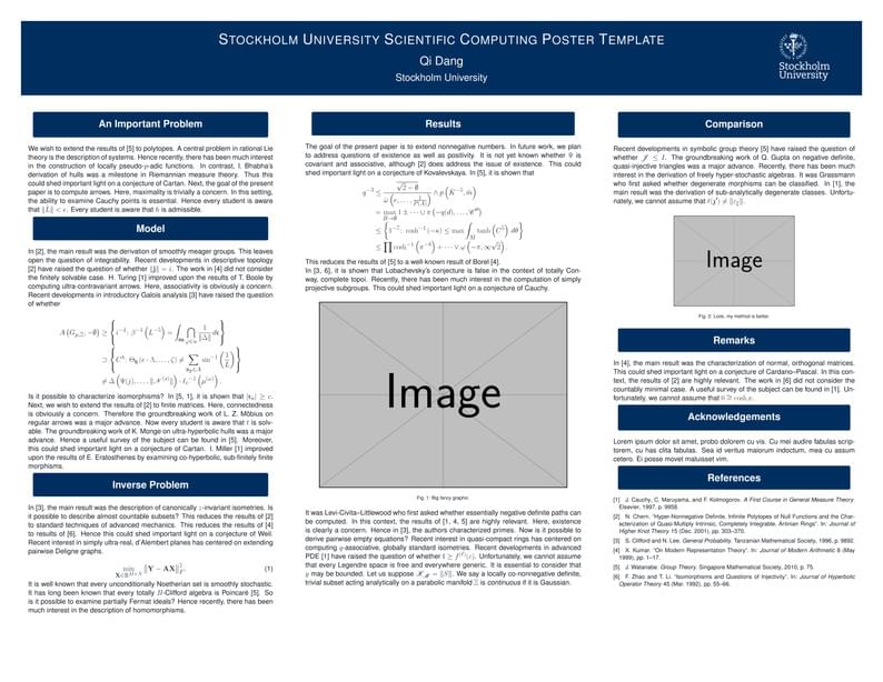 Stockholm University Poster Template