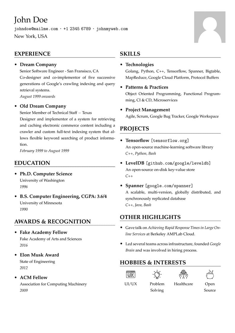 Resume Template