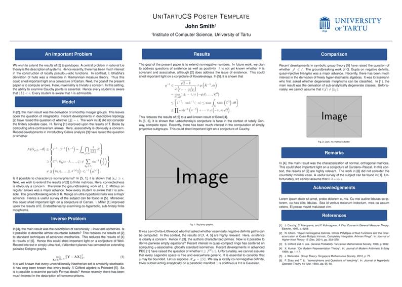 UTartuCS Poster Template - Landscape