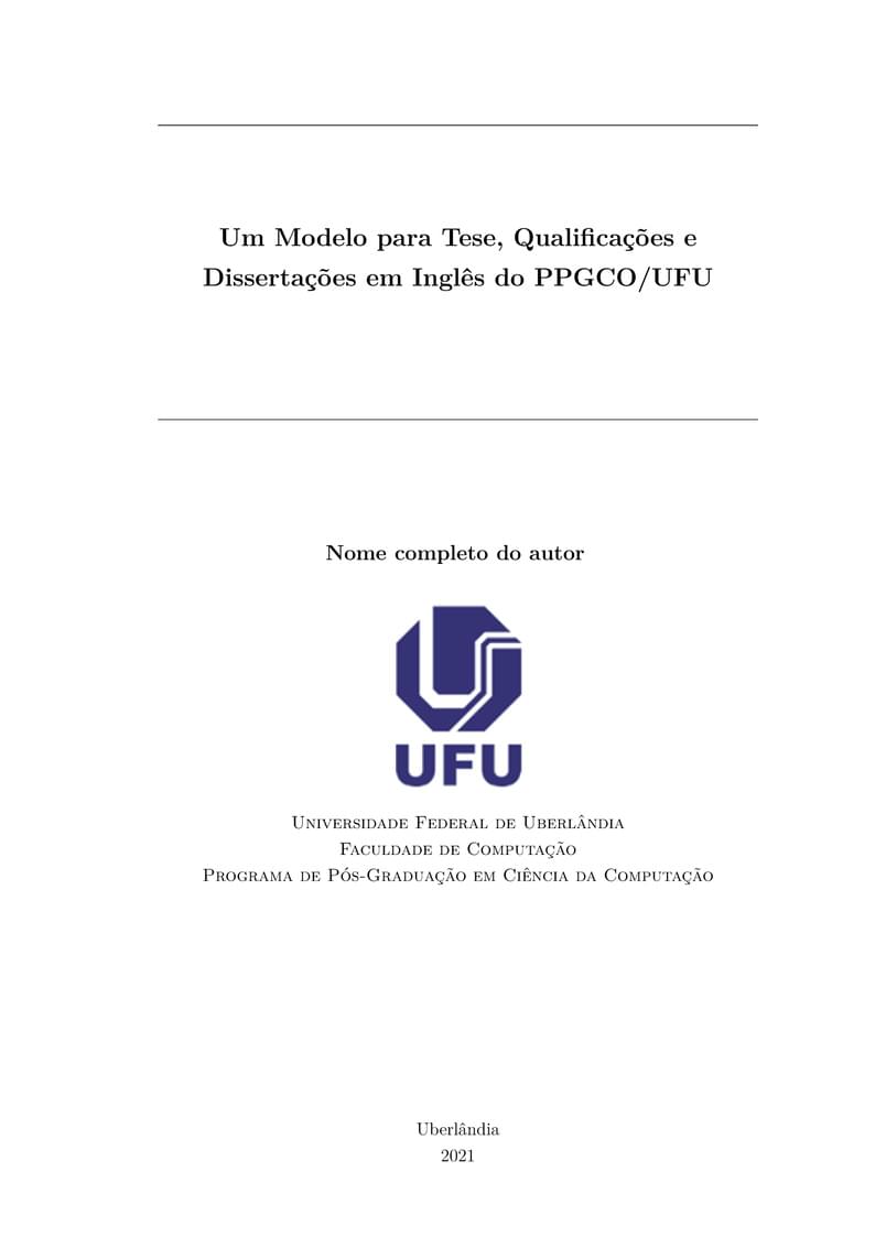 Template de Monografia do PPGCO-UFU (eng)