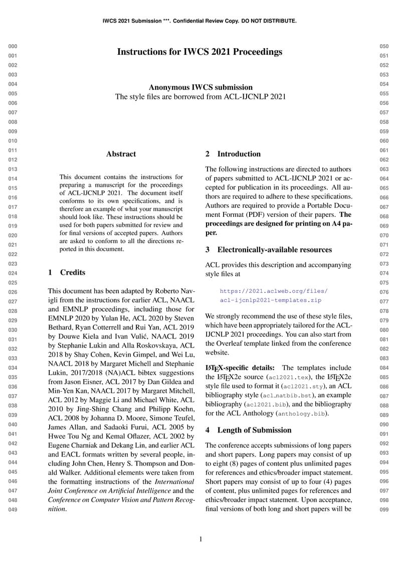 Instructions for IWCS 2021 Proceedings