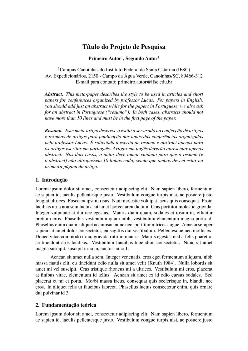 Template para a UC de Metodologia da Pesquisa do Prof. Lucas Bueno