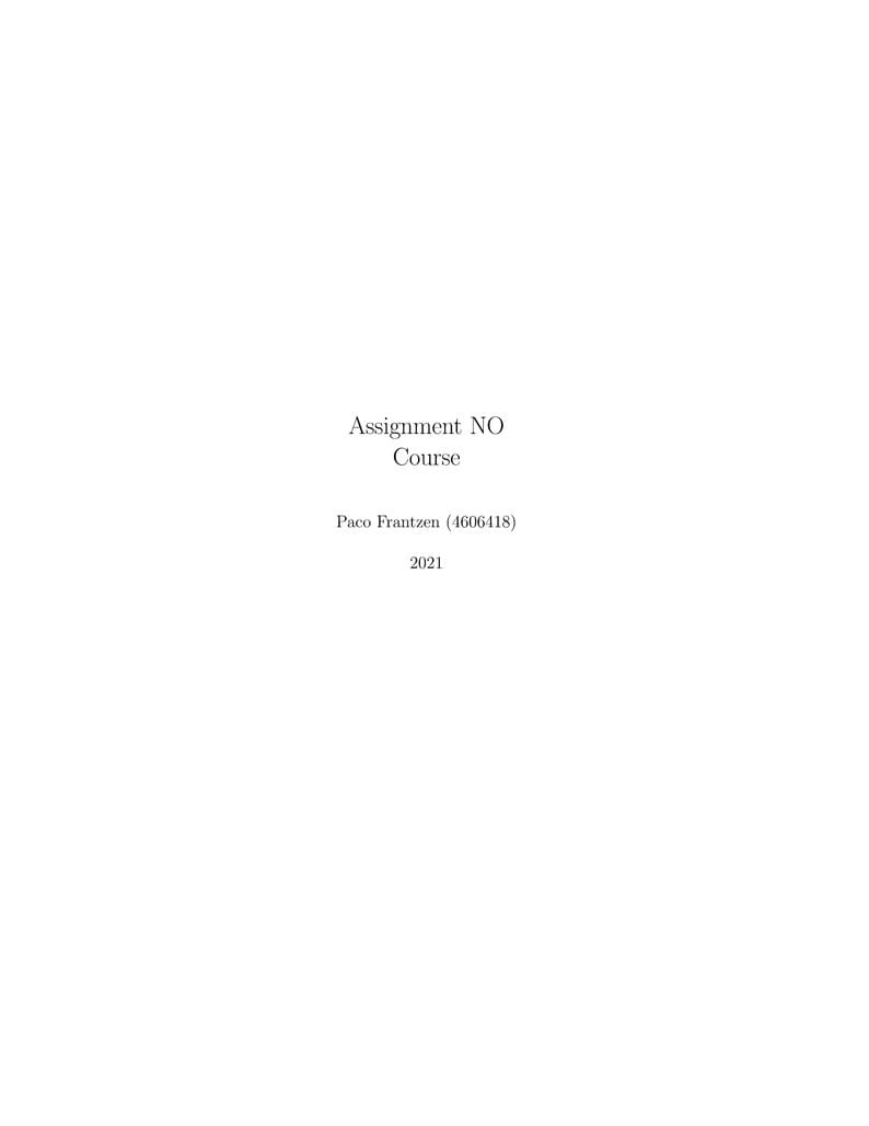 Simple HW Assignment template