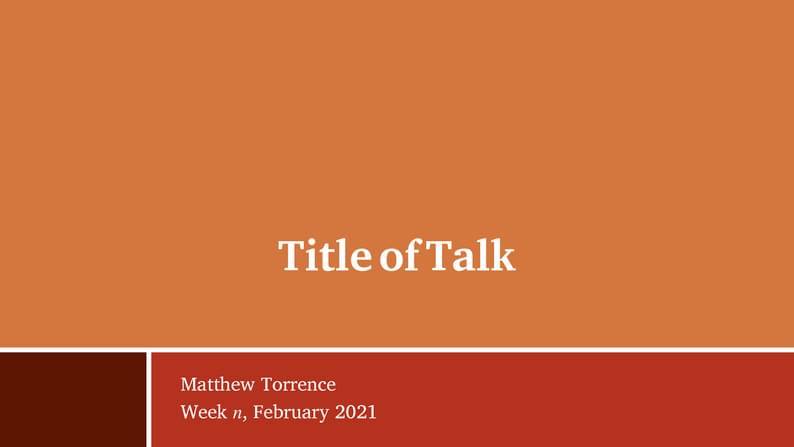 Mittens Beamer Template