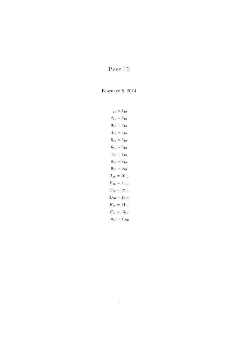 Base 16