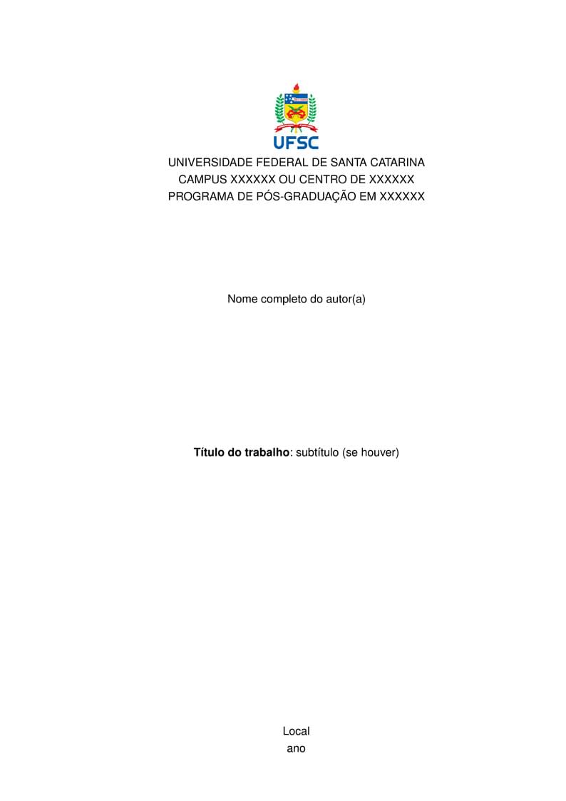 Template Trabalhos Academicos UFSC A4