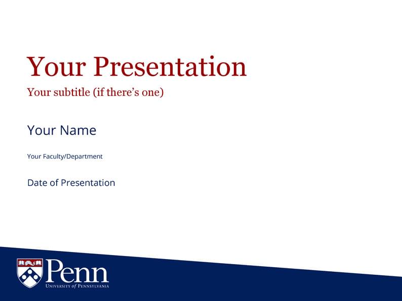 University of Pennsylvania Beamer Theme