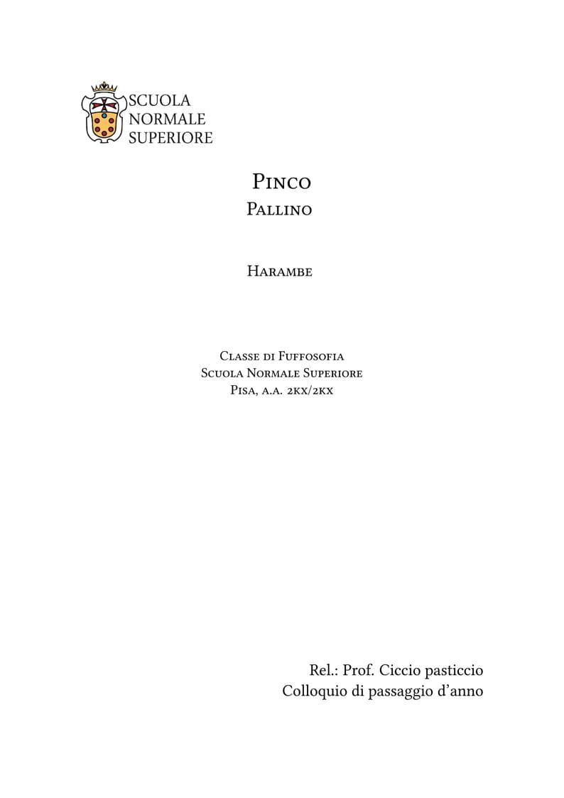 SNS Ordinario Template