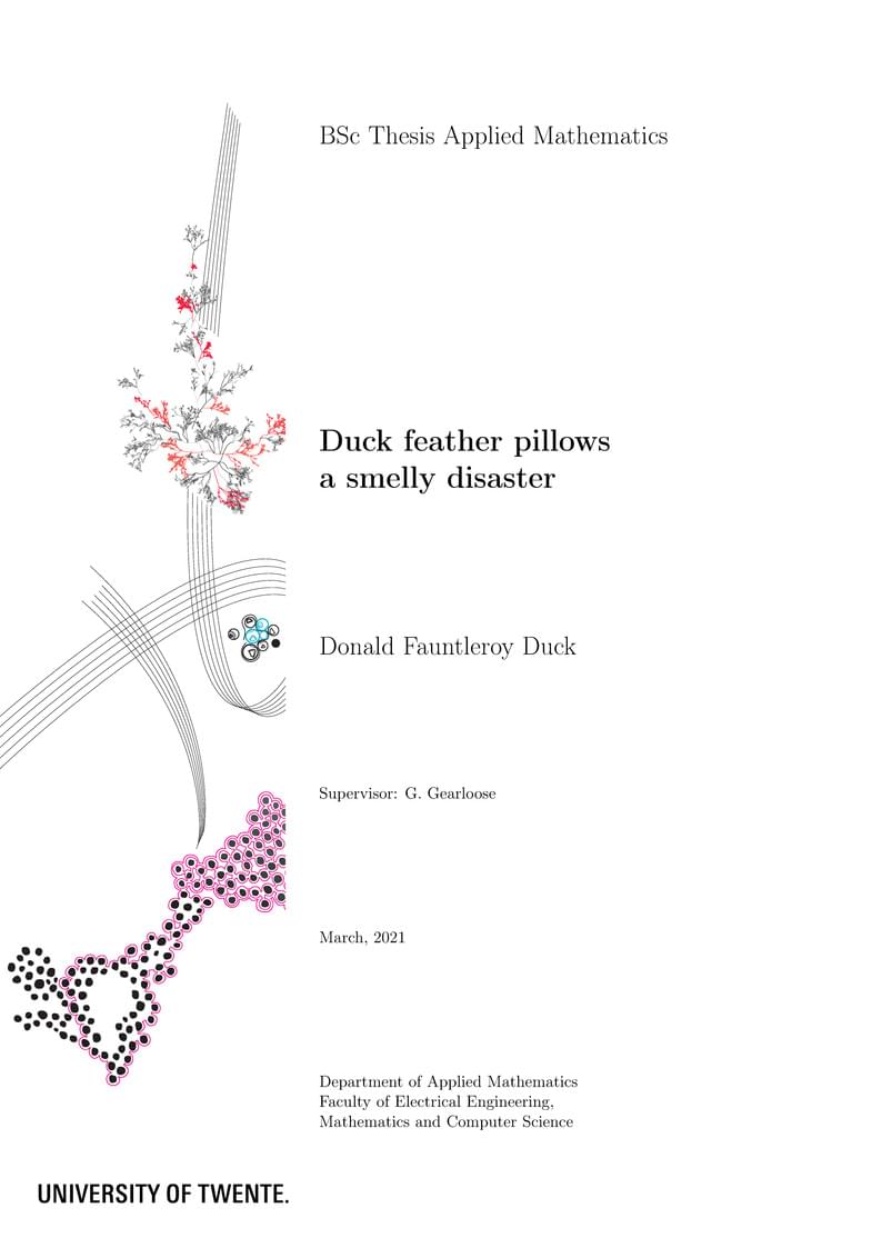 Template for the BSc Thesis Applied Mathematics, University of Twente