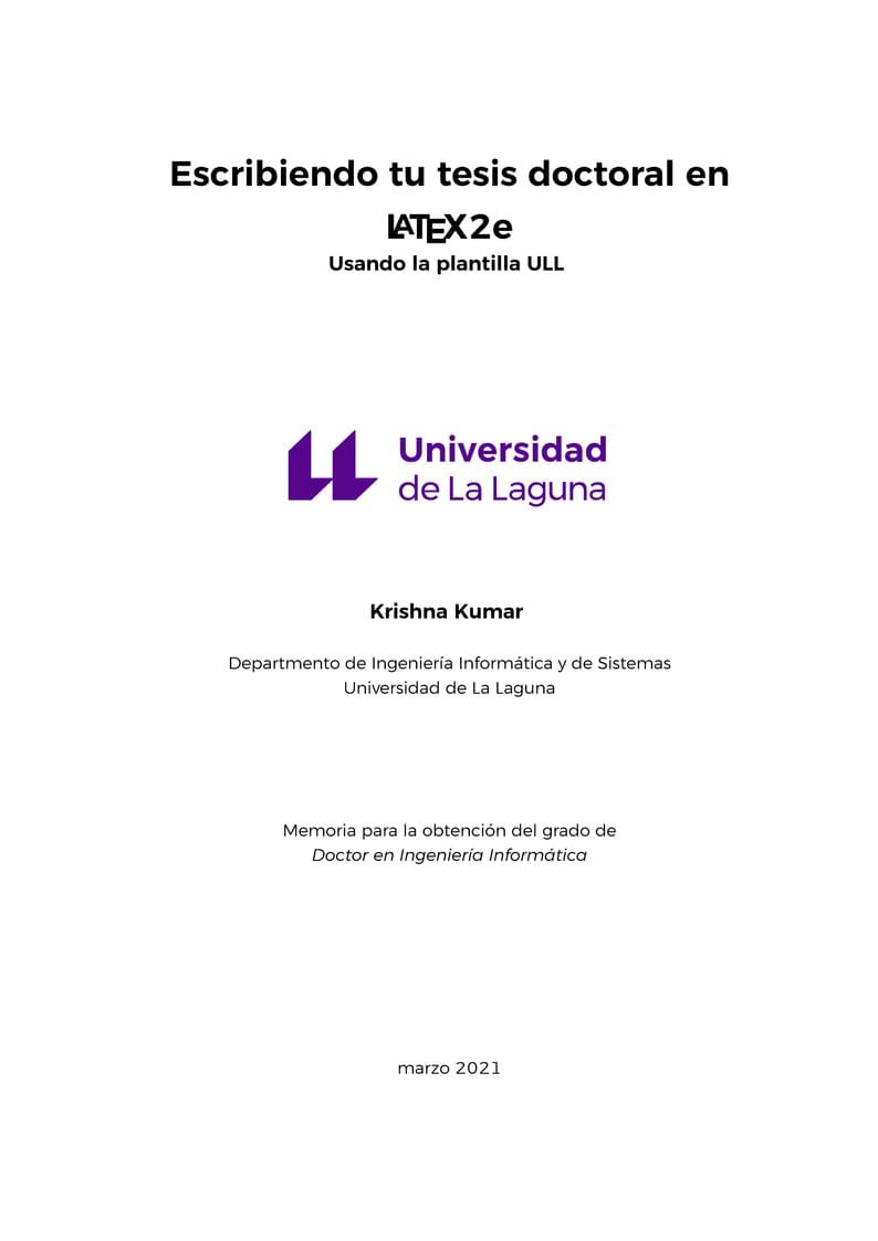 ULL Plantilla de Tesis