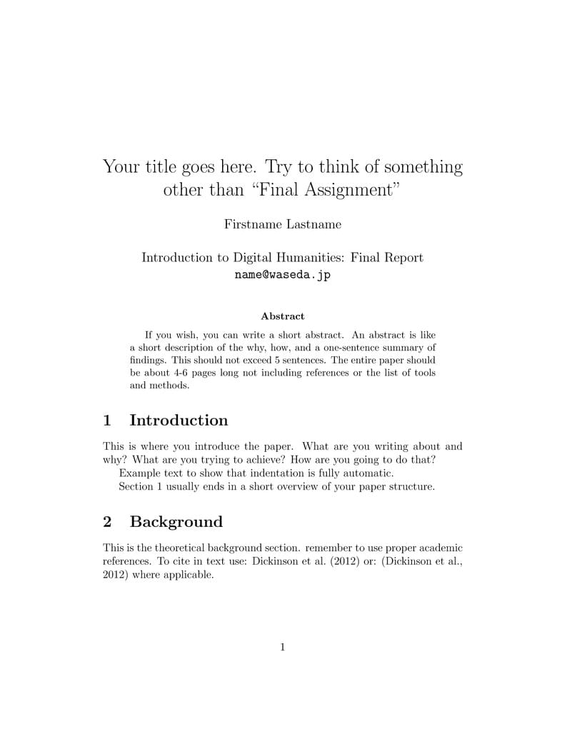 DH Intro template