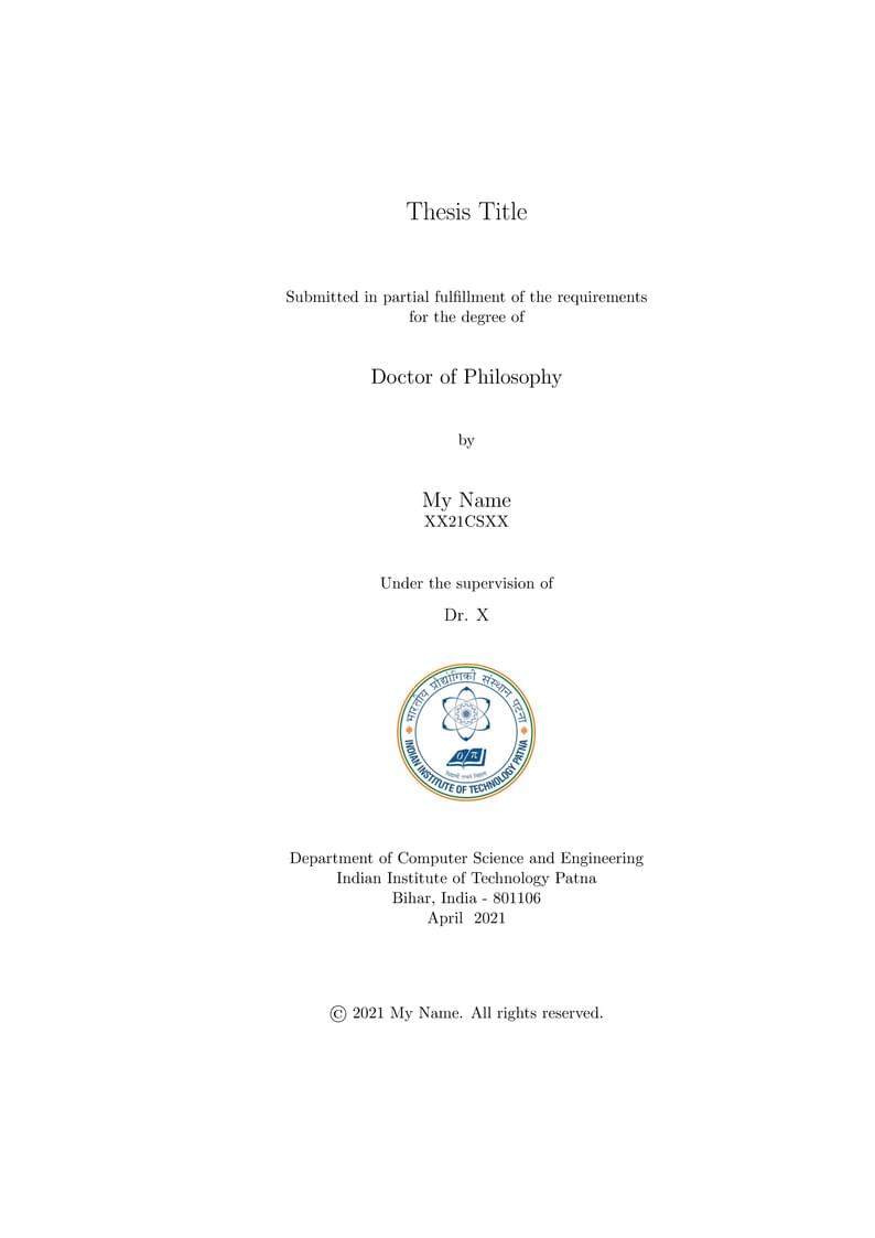 IIT Patna PhD Thesis CSE