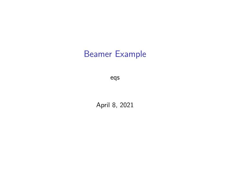 beamer-math-template