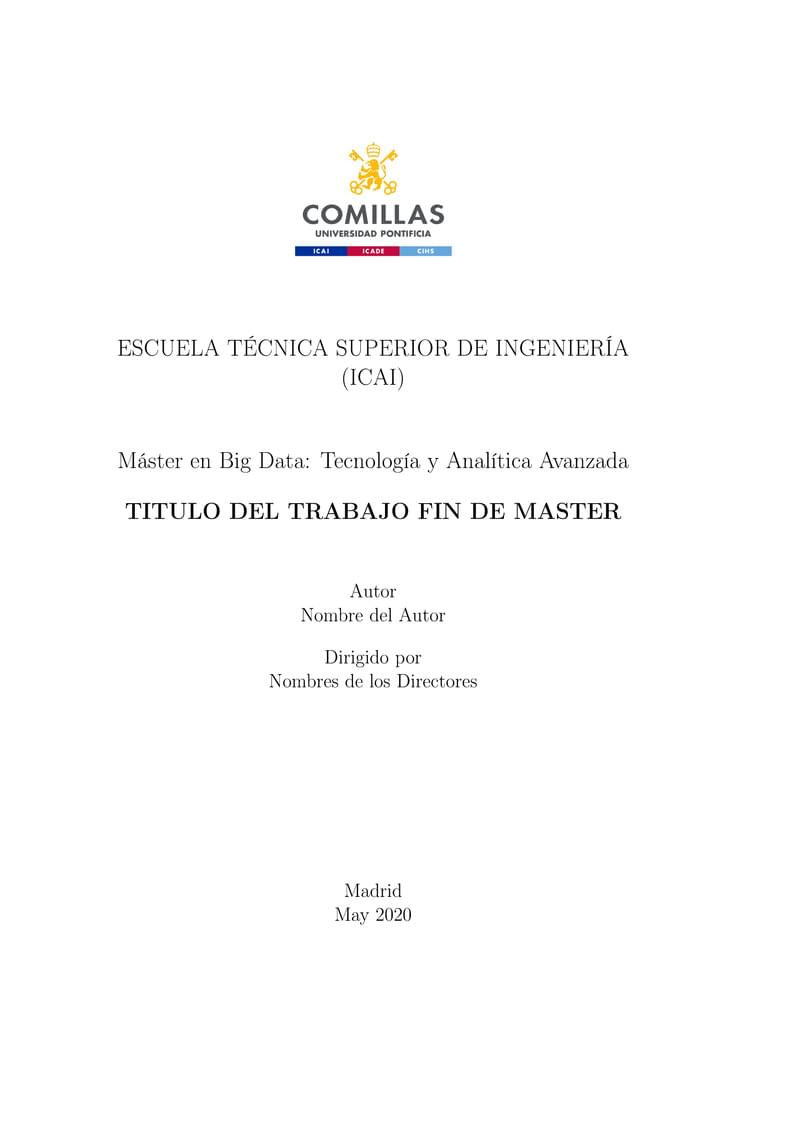 Plantilla TFM MBD (Universidad Pontificia Comillas)