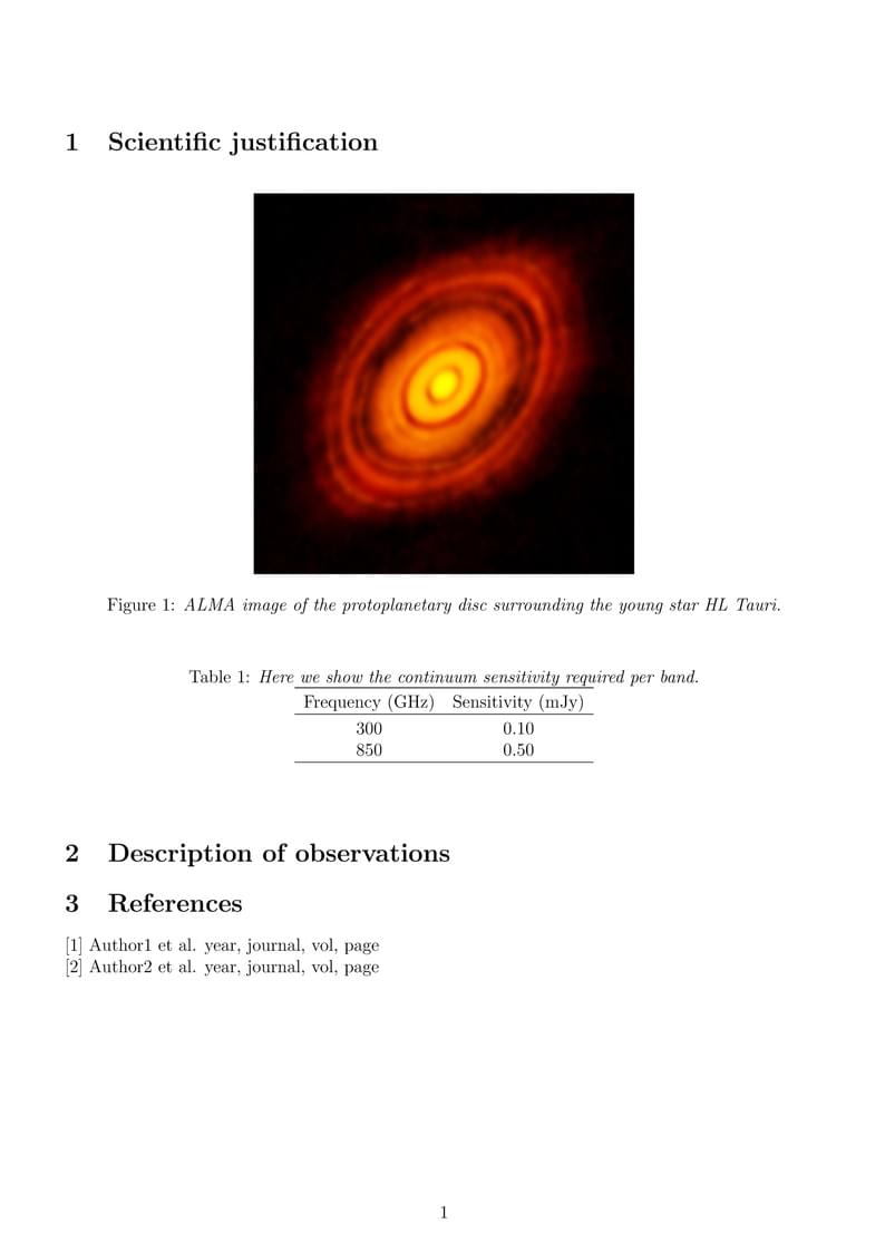 ALMA Cycle 8 proposal