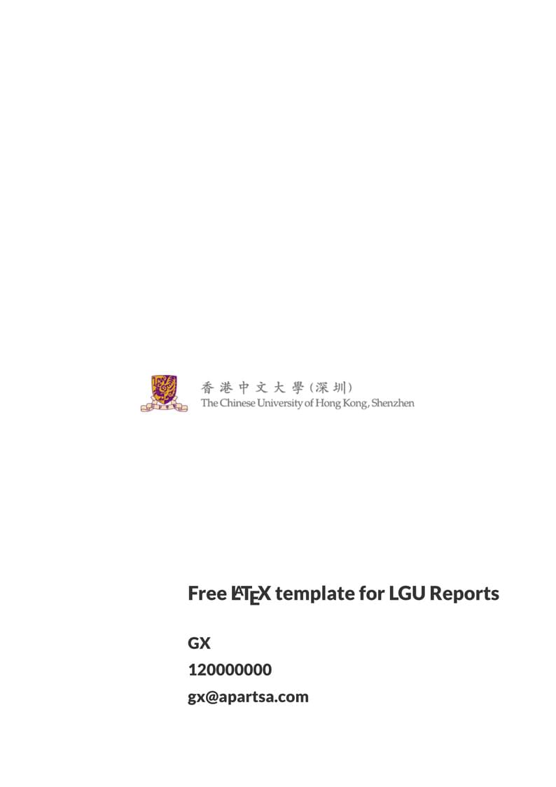 Free LGU Report Template