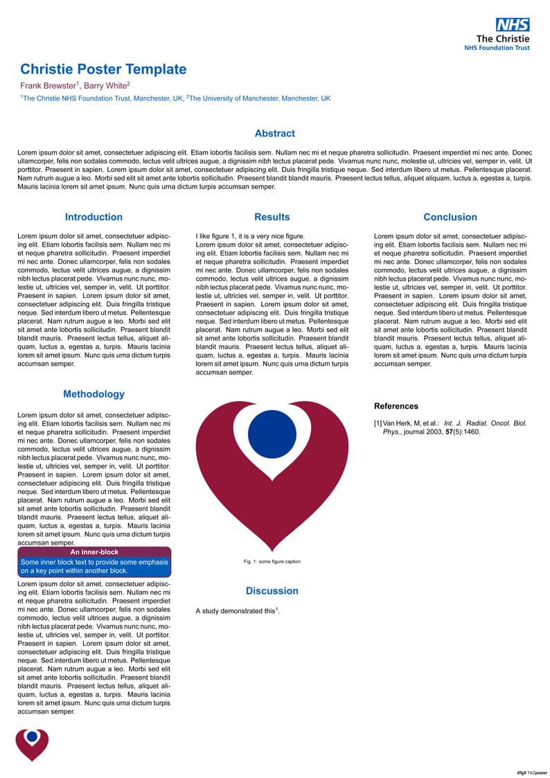 The Christie NHS Foundation Trust Poster Template