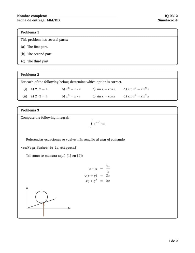 Homework Template for Chemical Engineers (UCR)