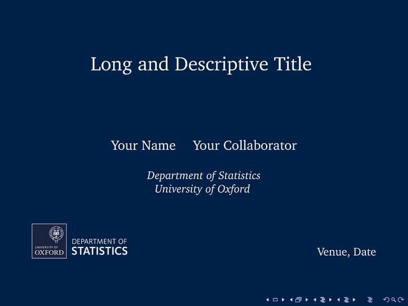Oxford Statistics Presentation