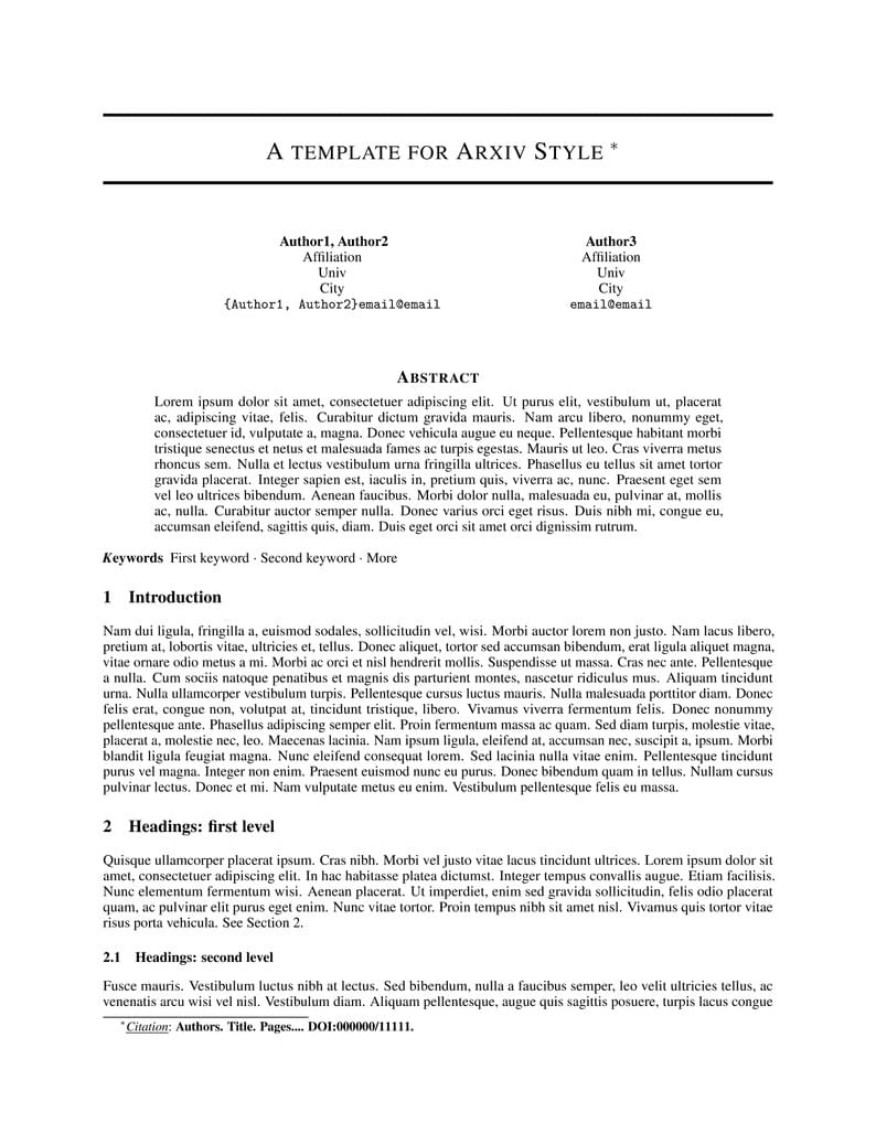 Arxiv & PRIME AI Style Template